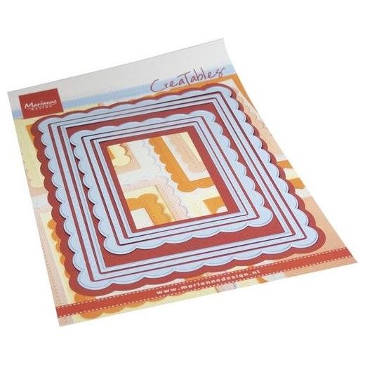 Marianne Design Creatables Cutting Dies - Scalloped Rectangles LR0841
