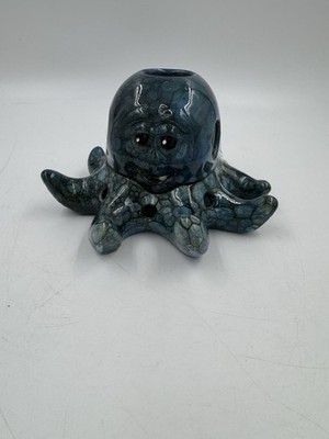 Handmade Ceramic OCTOPUS 2 Piece Candle Holder Made in Australia