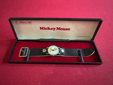 1980's, Walt Disney, Mickey Mouse, Bradley Watch w/ Box  Scarce / Vintage 