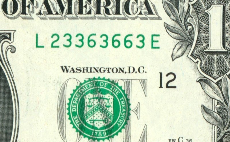 (( TRINARY )) $1 2021 (( 23363663 )) FANCY SERIAL #  ** PAPER CURRENCY
