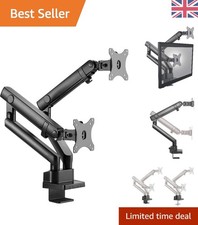 Montaje ergonómico de doble monitor para