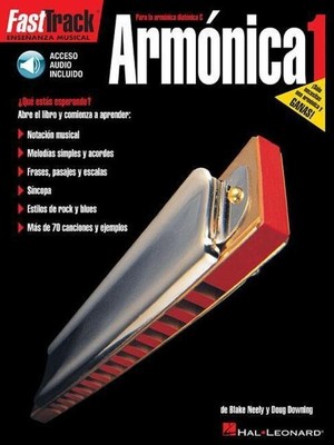 Fasttrack Harmonica Method - Spanish Edition Book/Online Audio [With CD] | Buch