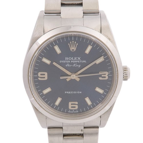 ROLEX Air King 14000M Automatic Watch Stainless Steel Blue