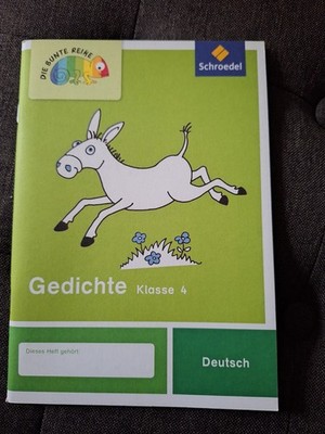 Die Bunte Reihe Schroedel Verlag - Gedichte Klasse 4 - Deutsch