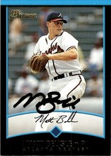 2001 Bowman Baseball Matt Belisle Atlanta Braves #201 Signed