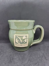 Sunset Hill Stoneware Plimoth Plantation Olive Green Coffee Mug 16oz