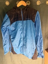 Columbia Kids Boys Glennaker Full Zip Hooded Windbreaker Jacket Blue Sz XL 18-20