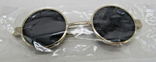 Miniature Doll Sunglasses Gold Frame Dark Lenses 3” x 1” Retro Style New