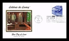 US COVER VCR TRANSFORMS ENTERTAINMENT 1970S CELEBRATE CENTURY FDC COLORANO SILK
