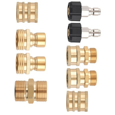 #ad Brass Pressure Washer Adapter Kit M22 Quick Connect 3 8quot; 3 4quot; 1 2quot; Universal $30.25