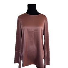 Theory Bringam LS-Flat Sateen Blouse Mauve Lo...