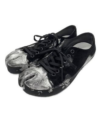 Maison Margiela Tabi Sneakers/ Black x Silver/ Size: 41