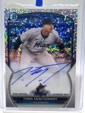 2023 Bowman Chrome - Prospect Autographs Torin Montgomery #CPA-TM Speckle /299