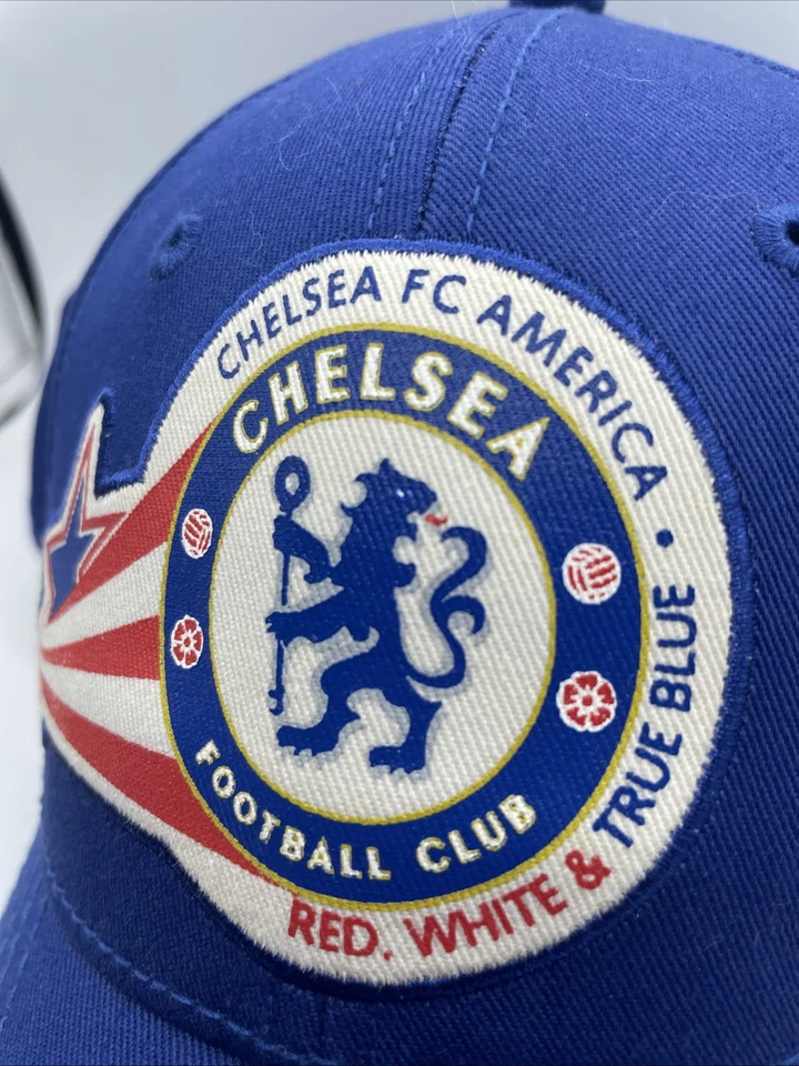 Chelsea FC Futbol Club Strapback Hat Cap Adult Adjustable Blue One Size Mens - Image 2 of 4