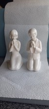 Pair of Regency Fine Arts Boy & Girl praying. 6" tall. 