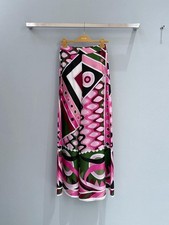 Emilio Pucci Vivara Wide Leg Multicolor Pink Pant in Size S-XL
