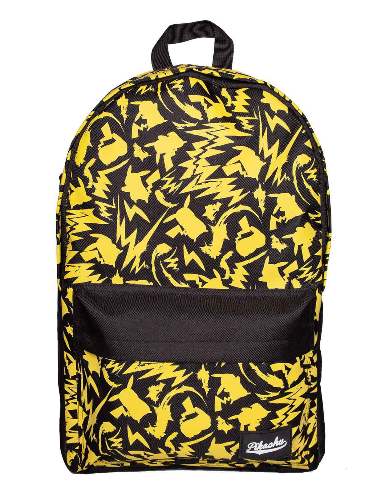 Pokemon Pikachu All Over Print Official Black Backpack One Size  