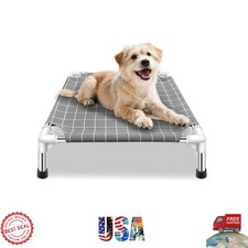 Elevated Pet Bed for Small Dogs - Durable Stainless Steel and Easy Clean