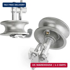 Sliding Gate Rollers, 5" Rear Pipe Track Wheels for Chain Link Sliding Gates, 1