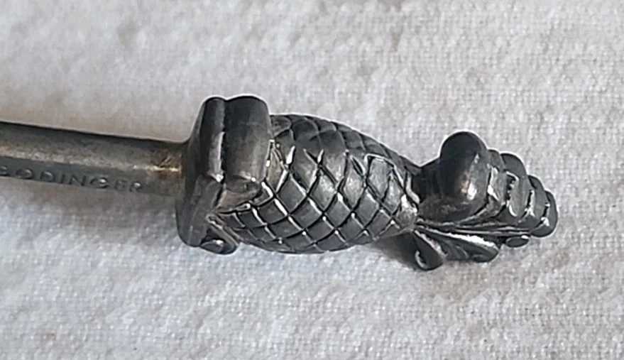 Apagador de velas de diseño vintage Godinger plateado piña 🍍 mediados de siglo Foto 3 de 4