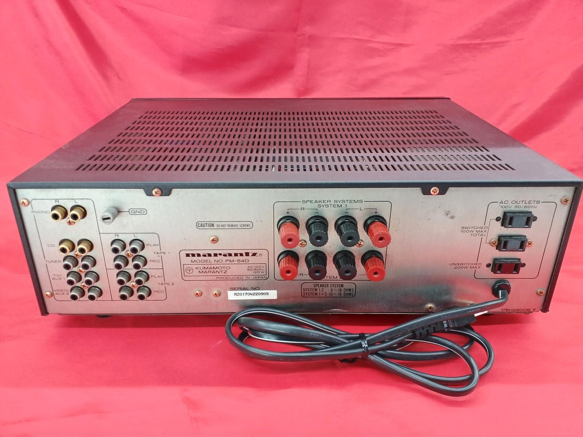 Marantz Pm-54D Integrated Amplifier #BE05166 | eBay