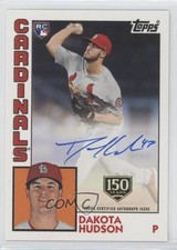 2019 Topps 1984 Baseball Rookies 150th Anniversary 65/150 Dakota Hudson Auto 0t2