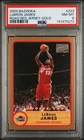 2003 Bazooka LeBron James Rookie Card #223 Gold PSA 8 - Road Red Jersey RC