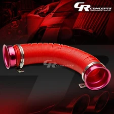 3"ADJUSTABLE/LIGHT WEIGHT SHORT RAM/COLD AIR INTAKE/TURBO DUCT TUBE PIPE RED
