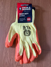 Spear & Jackson Select Heavy Duty General Purpose Latex Grip Gloves XL