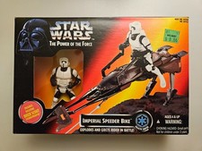 Star Wars Power of the Force Imperial Speeder Bike with Scout Trooper New in Box
