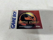 mortal kombat gameboy manual ONLY