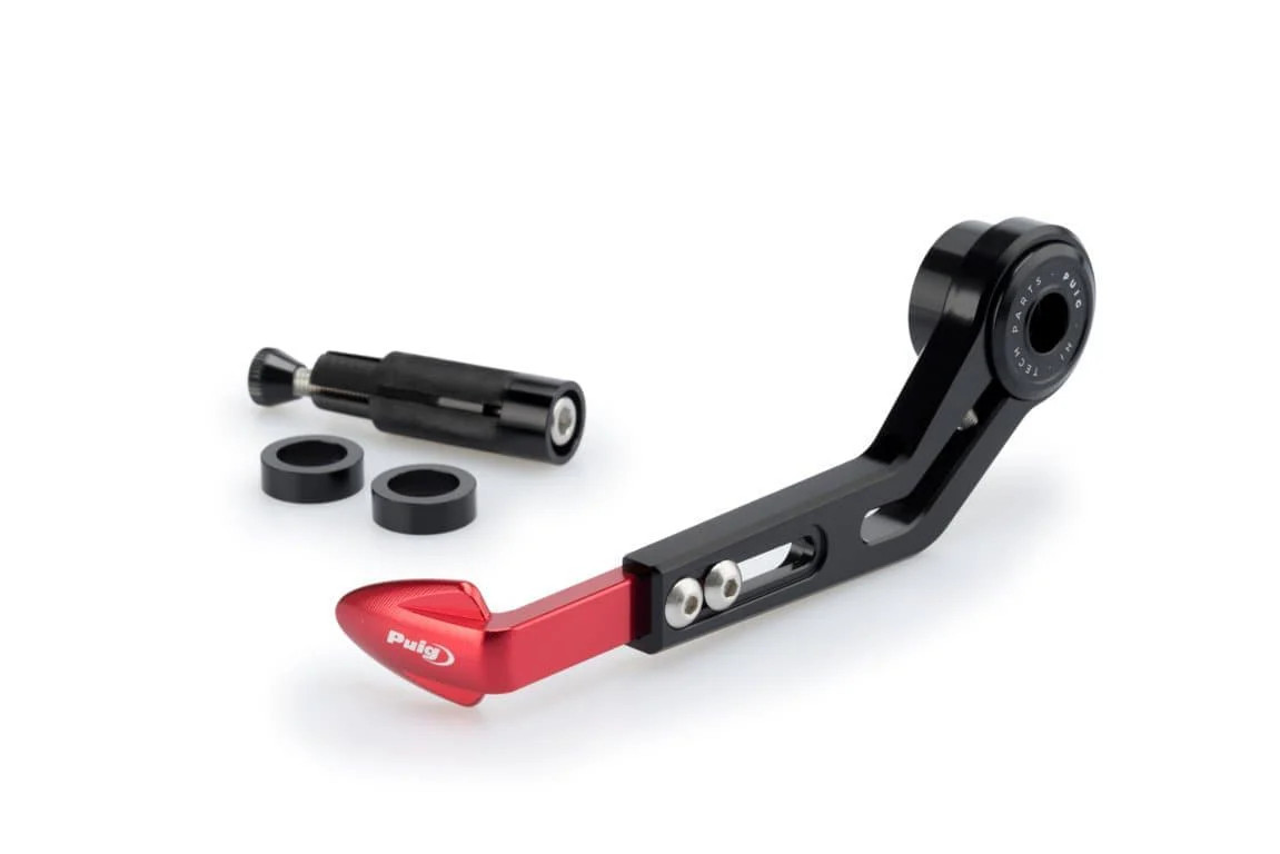 Puig Clutch Lever Protector - Universal Fit For Hollow Bars | Red