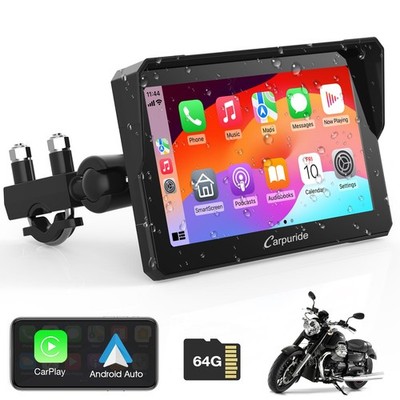 Carpuride W702 Motorcycle Wireless Apple Carplay Android Auto Bluetooth Car play