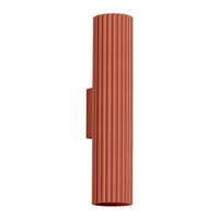 Wandleuchte Up Down Rot Wohnzimmer Flur GU10 2 Flammig H:30 Cm Wandlampe Innen
