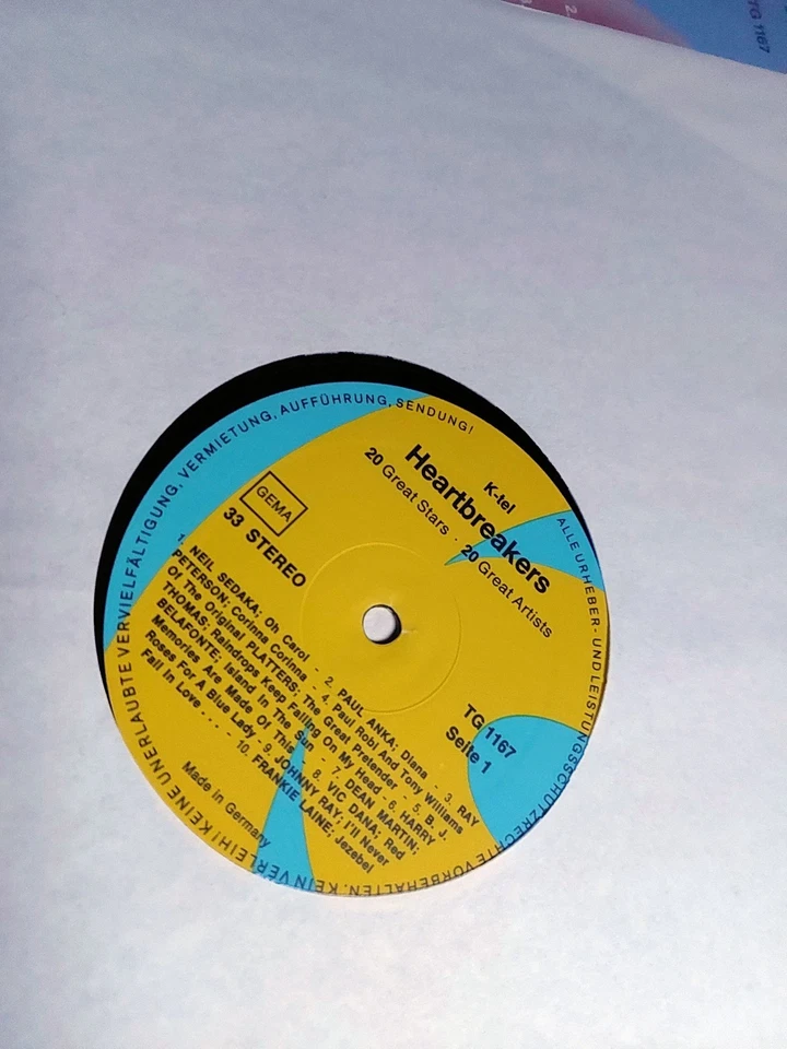 Various – Heart Breaker, 12" Vinyl LP K-tel Germany 1977. - Bild 3 von 3