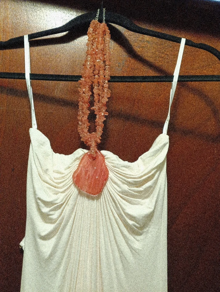 Vestido maxi Sky Brand rosa pedra halter tamanho pequeno novo com etiquetas $245 - Imagem 2 de 4