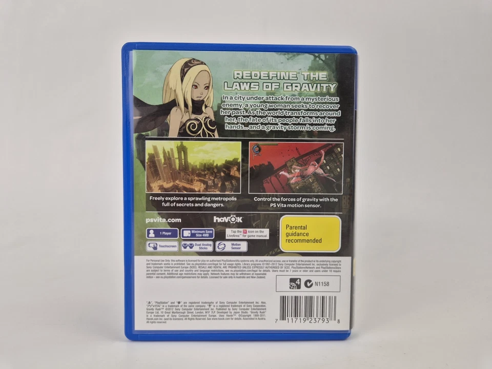 **EXTREMELY RARE** Gravity Rush PS Vita  — 第 2/4 张图片