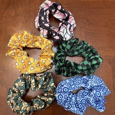 demon slayer anime Hair Scrunchie Lot of 5 Ties Japan