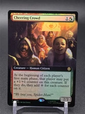 Magic the Gathering - Cheering Crowd (Extended Art) (SPM) (FOIL) #270