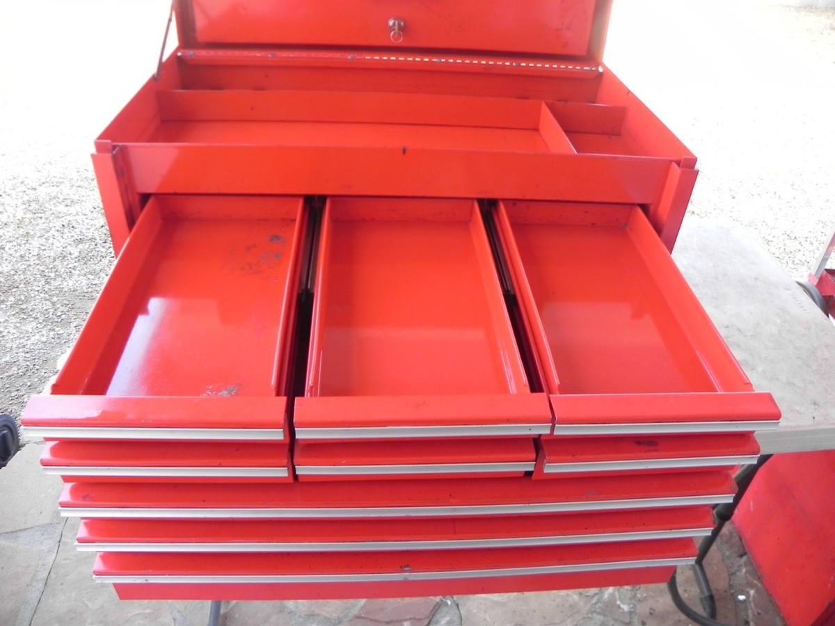 Snap-On KRA59J 9 Drawer Flip Top Chest Red 26'' Wide 1 Key USA