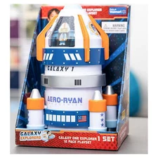 Ryan's World Galaxy One Explorer Rocket Case & 12 Pack Micro Figure Playset Toy