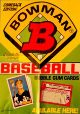 1989 BOWMAN BASEBALL BOX POSTER - MARK Mc GWIRE & O. HERSHISER--10