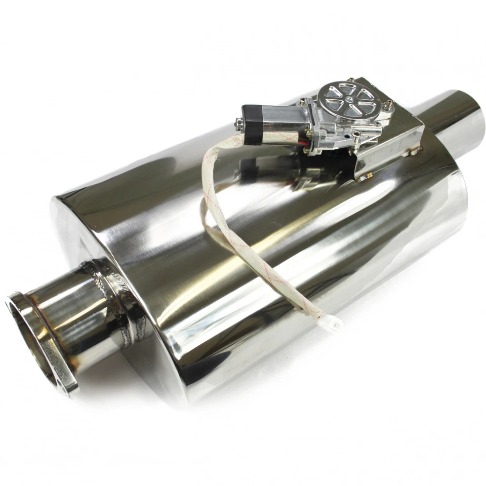 3,5" / 89mm las Válvulas de Escape Silenciador Plegado Con Solapa Escape, - Imagen 3 de 4