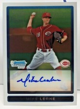 Mike Leake 2009 Bowman Chrome Draft Picks Prospect on-card Autograph Auto - REDS