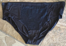 Warner's 10/3XL Black Blissful Hipster Brief Tummy Control Panty 5023