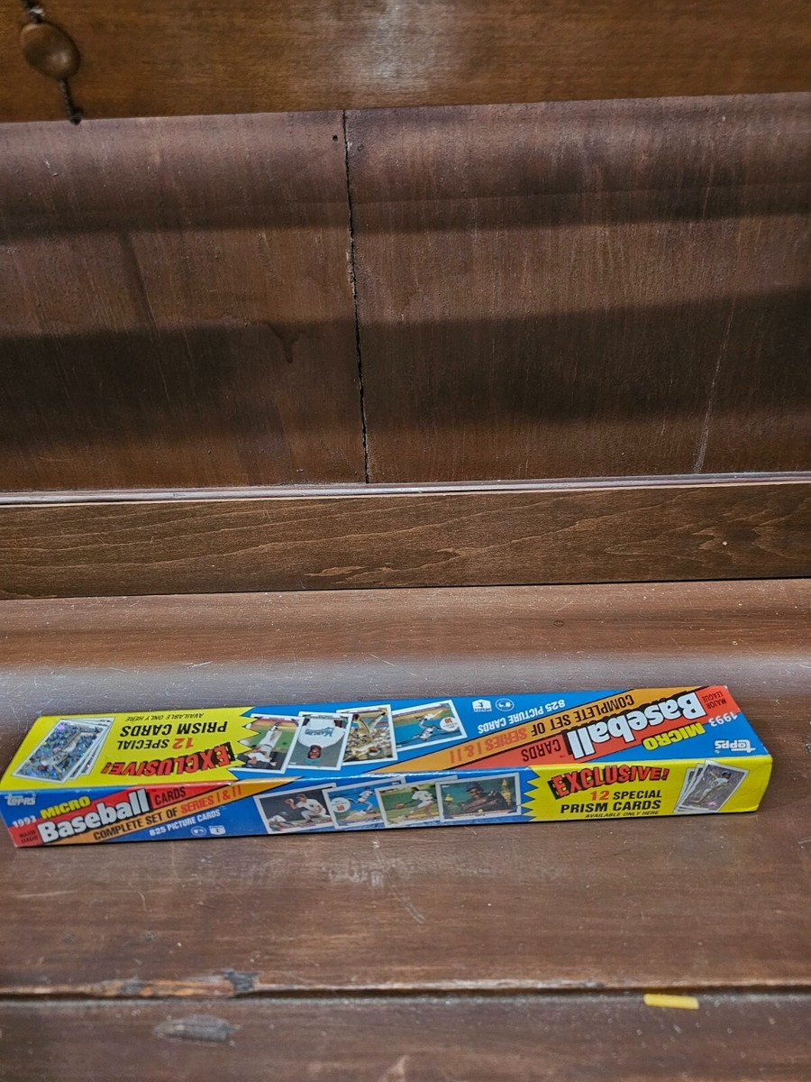 1993 Topps Baseball Micro Factory Complete 825 Card Set 12 Prism