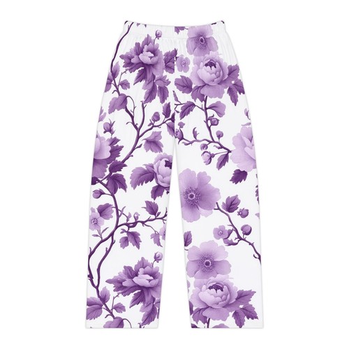 Pantalones de pijama para mujer Chinoiserie, estampado floral - Ropa de salón acogedora, ropa de dormir - Imagen 6 de 49