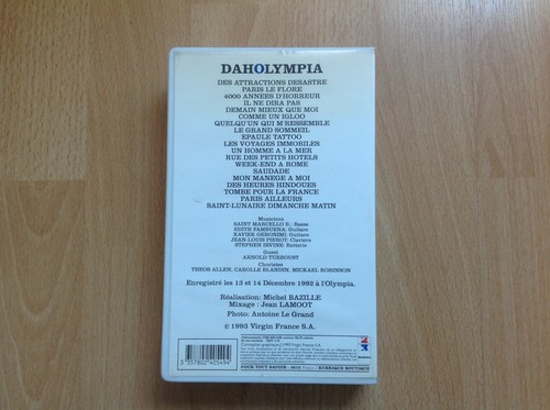 Rare vhs - Etienne Daho -DAHOLYMPIA - live 13 et 14 décembre 1992 à l'Olympia ! - Photo 2/5