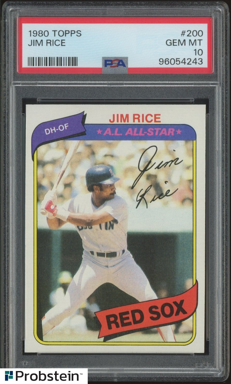 1980 Topps #200 Jim Rice Boston Red Sox HOF PSA 10 GEM MINT