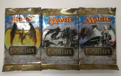 mtg conflux booster box  Face to Face Games The booster pack is ideal for collectors and players looking to customize their decks or try out new tactics Magic The Gathering Conflux Booster